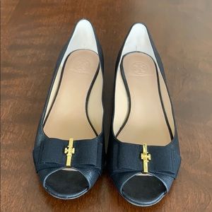 Tory Burch Peep Toe Flat